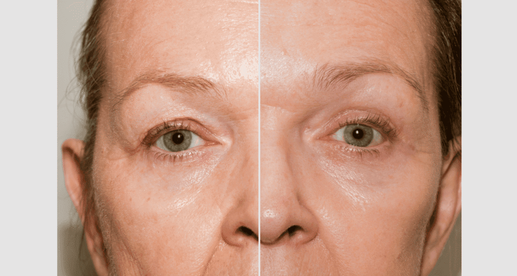 Vorher/Nachher Ergebnis: Eigenfett Schlaefen