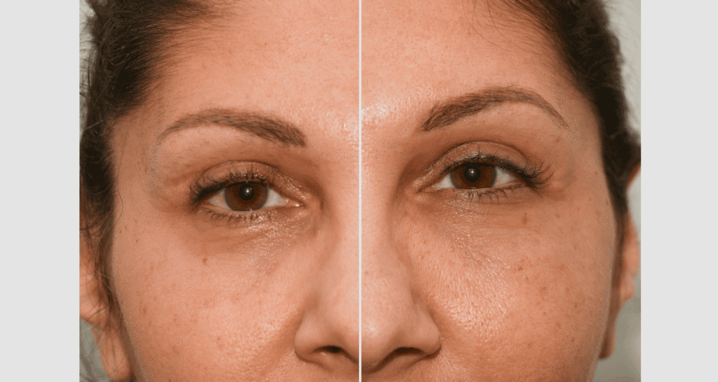 Vorher/Nachher Ergebnis: Eigenfett Schlaefen