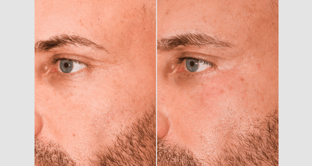 Vorher/Nachher Ergebnis: Eigenfett Schlaefen