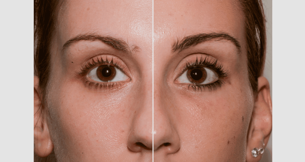 Vorher/Nachher Ergebnis: Eigenfett Schlaefen