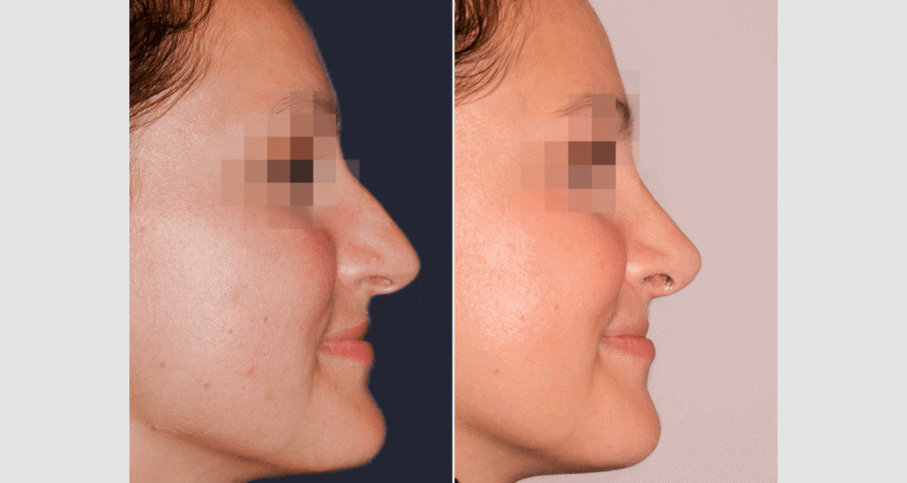 Vorher/Nachher Ergebnis: Kinnkorrektur Reduktion