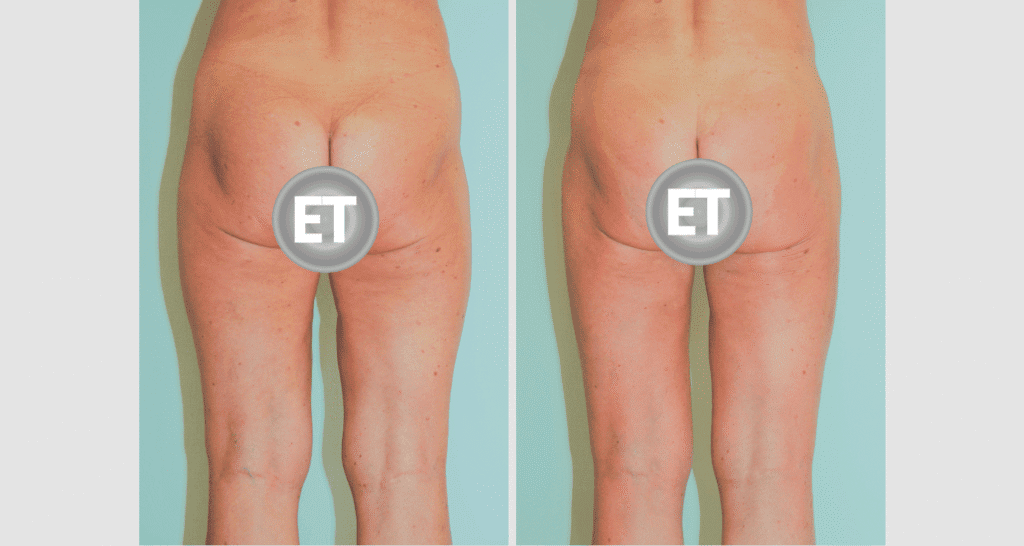 Vorher/Nachher Ergebnis: Oberschenkelstraffung